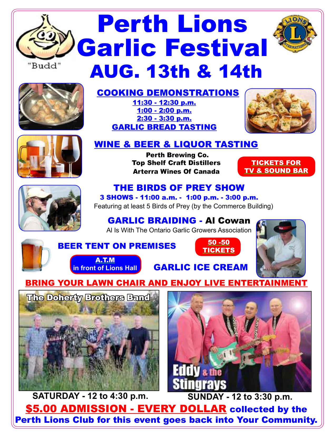 Perth Lions Garlic Festival SCHEDULE 2022